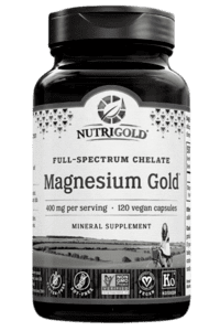 Bottle of Nutrigold Magnesium Supplements